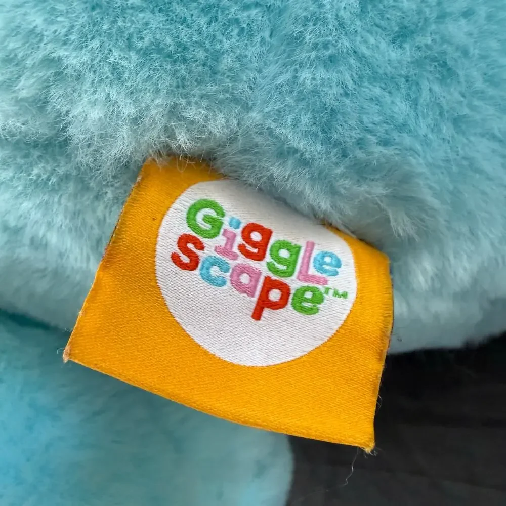 Giggle Scape Blue Dinosaur Plush Stuffed Animal Soft Toy
